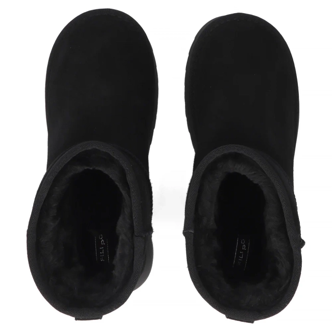 Leather snow boots Filippo DBT7329/26 BK black