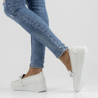 Leather shoes Filippo DP3632/22 WH white