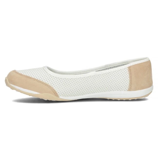 Leather shoes Filippo DP142/24 WH BE white beige