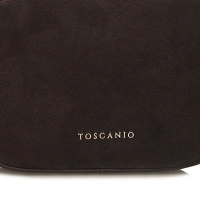 Leather handbag Toscanio G88 dark brown