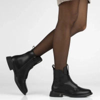 Leather ankle boots Filippo DBT7249/25 BK black