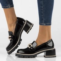 Leather shoes Filippo DP6191/24 BK BE black
