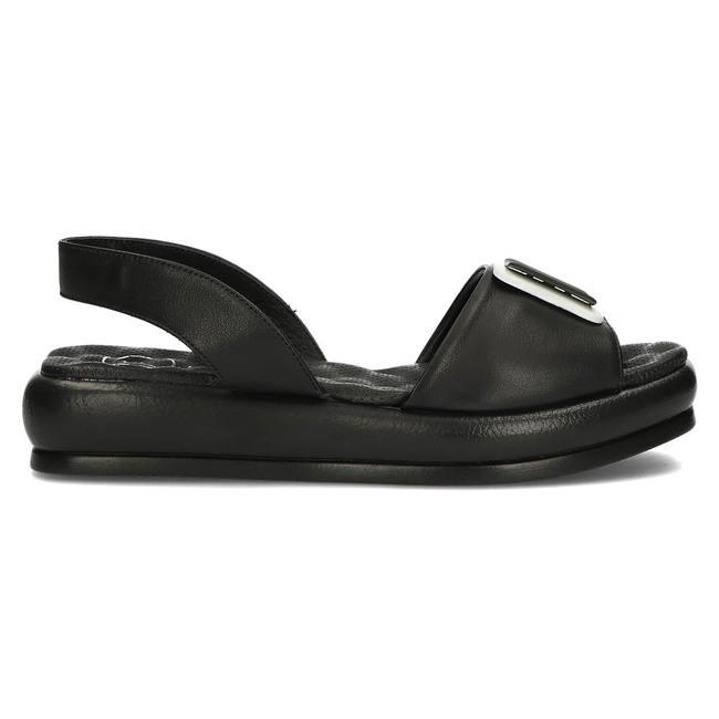 Leather sandals Filippo DS3902/22 BK black