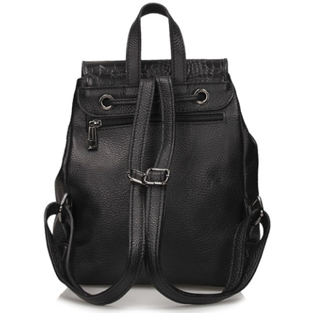 Backpack Toscanio Leather C88 black