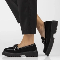 Leather shoes Filippo DP6497/24 BK SU black