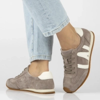 Skórzane sneakersy Filippo DP7963/26 TP taupe