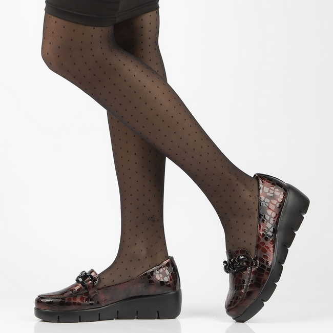 Leather shoes DP4128/22 BG burgundy