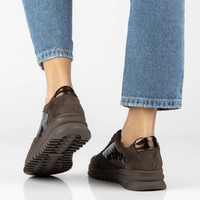 Skórzane sneakersy Filippo DP8103/26 D BR brązowe