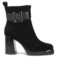 Leather ankle boots Filippo DBT8014/26 BK SU black