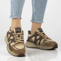 Leather sneakers Filippo DP6970/25 BE brown