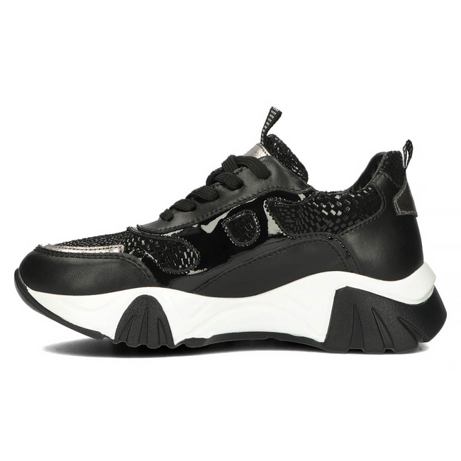 Leather sneakers Filippo DP4516/23 BK black