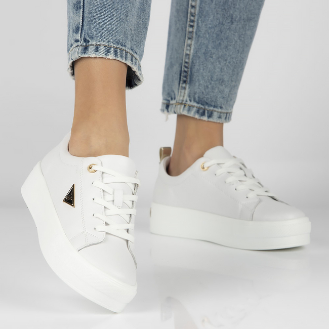 Leather shoes Filippo DP3533/23 WH white