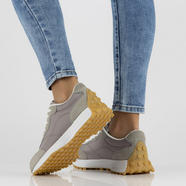 Skórzane Sneakersy Filippo DP3748/22 GR szare