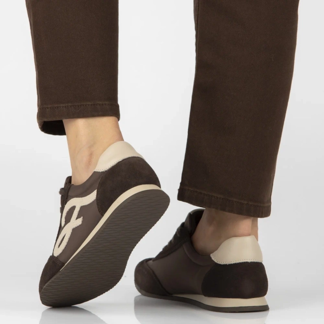 Skórzane sneakersy Filippo DP7967/26 D BR brązowe