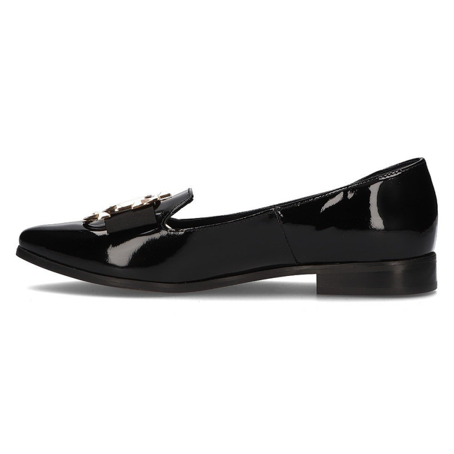 Leather loafers Filippo 2588 black lacquered