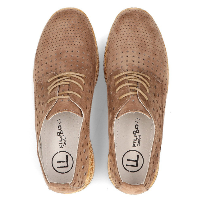 Leather shoes Filippo DP2162/21 SD brown