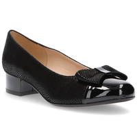 Skórzane czółenka Filippo F177 Czarny Bon