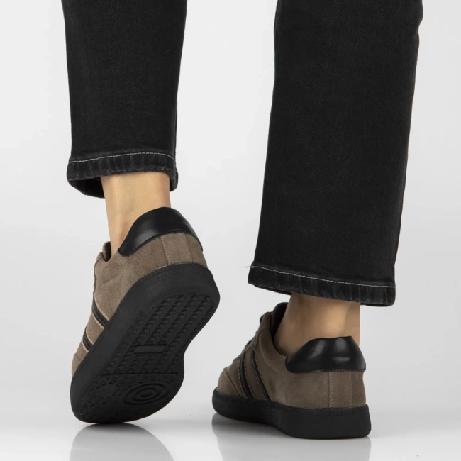 Skórzane sneakersy Filippo DP7984/26 BR brązowe