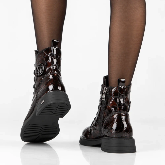 Leather ankle boots Filippo DBT7965/26 BR CR brown