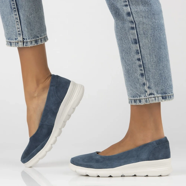 Leather shoes Filippo DP6768/25 NV navy blue