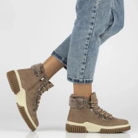 Leather ankle boots DBT6489/24 TP taupe