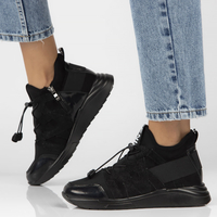 Leather sneakers Filippo DP4168/22 BK black