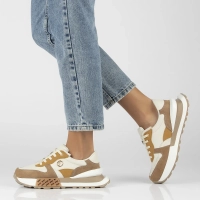 Skórzane sneakersy Filippo DP6447/24 BE beżowe