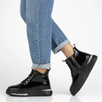 Leather ankle boots Filippo DBT7276/25 BK black