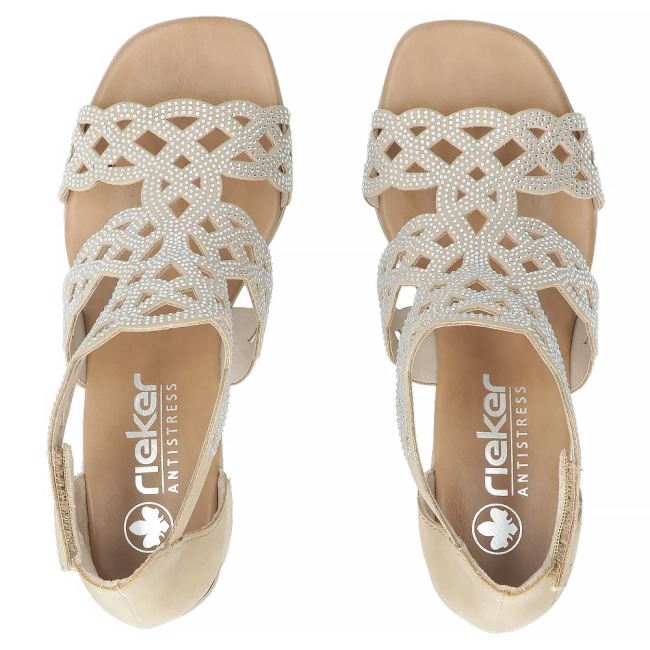 Sandals Rieker 64773-61 beige