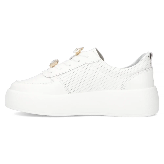 Leather sneakers Filippo DP6784/25 WH white