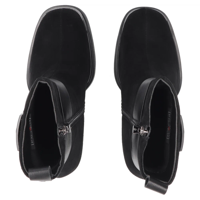 Leather ankle boots Filippo DBT8014/26 BK SU black