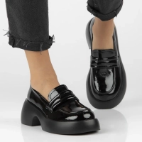 Leather shoes Filippo DP6474/24 BK L black