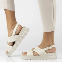 Leather sandals Filippo DS6712/25 BE beige