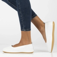 Leather ballerinas Filippo DP7008/25 WH white