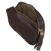 Leather handbag Toscanio G88 dark brown