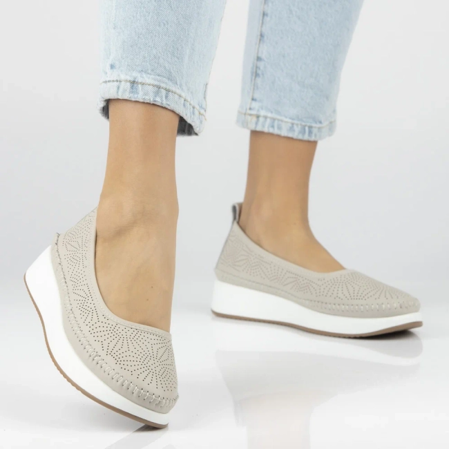 Leather sneakers Filippo DP7530/26 BE beige