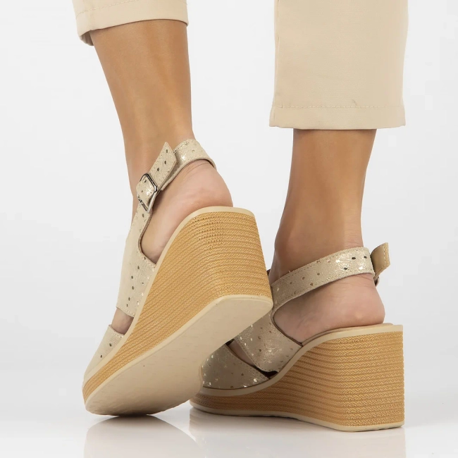 Leather sandals Filippo DS6010/24 GO gold