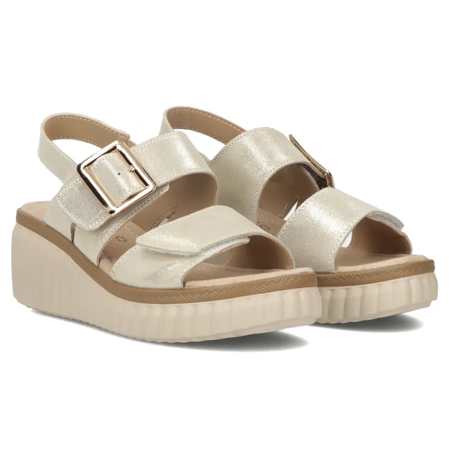 Leather sandals Filippo DS7040/25 GO gold