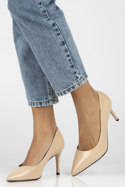 Leather pumps Filippo DP4439/23 BE beige