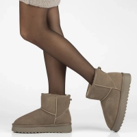 Leather snow boots Filippo DBT7329/25 TP beige