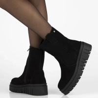 Leather ankle boots Filippo DBT7262/25 BK black