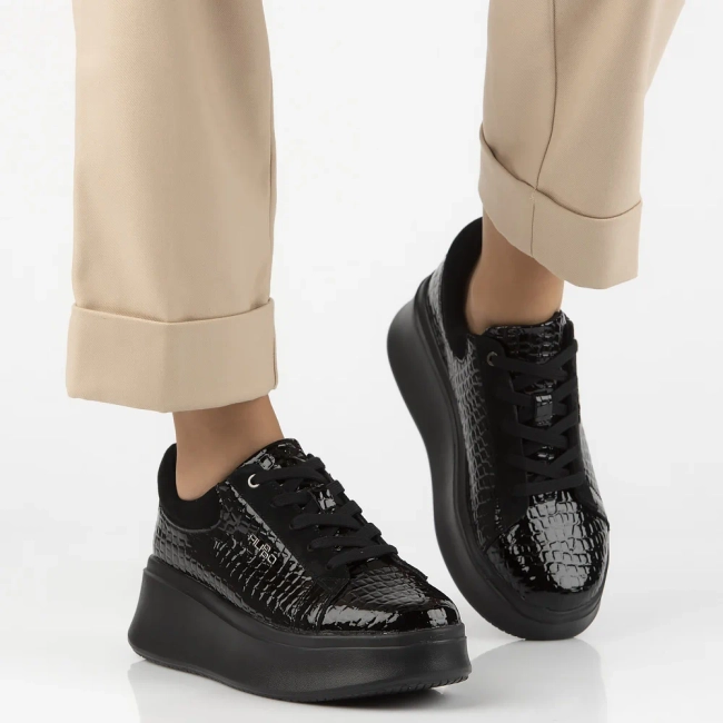 Leather sneakers Filippo DP7412/25 BK CR black