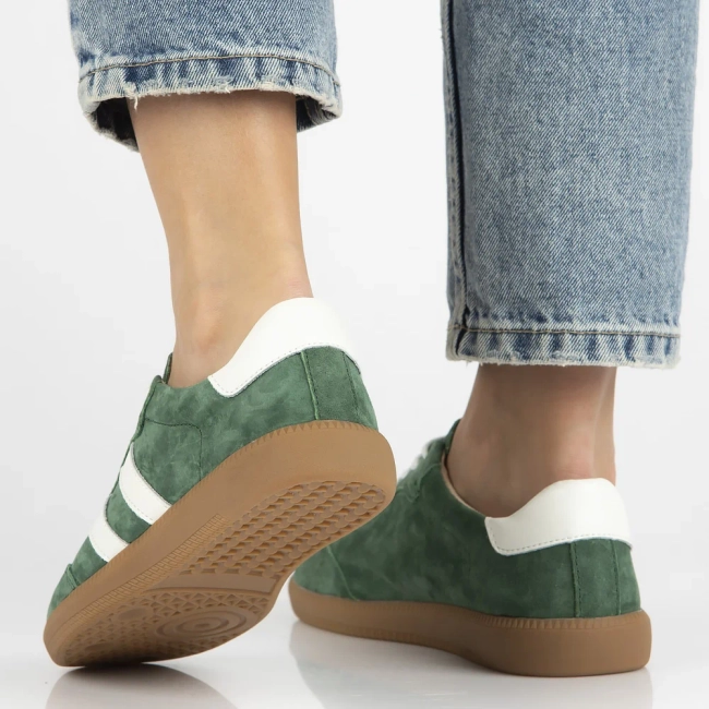 Leather sneakers Filippo DP6741/25 GE green