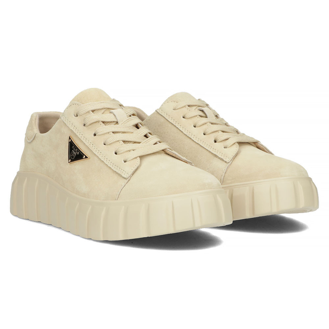 Skórzane sneakersy Filippo DP4138/23 BE beżowe