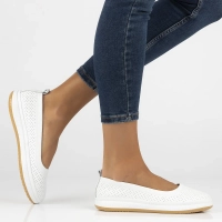 Leather ballerinas Filippo DP7008/25 WH white