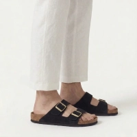 Leather flip-flops Filippo MK7921/26 BK black
