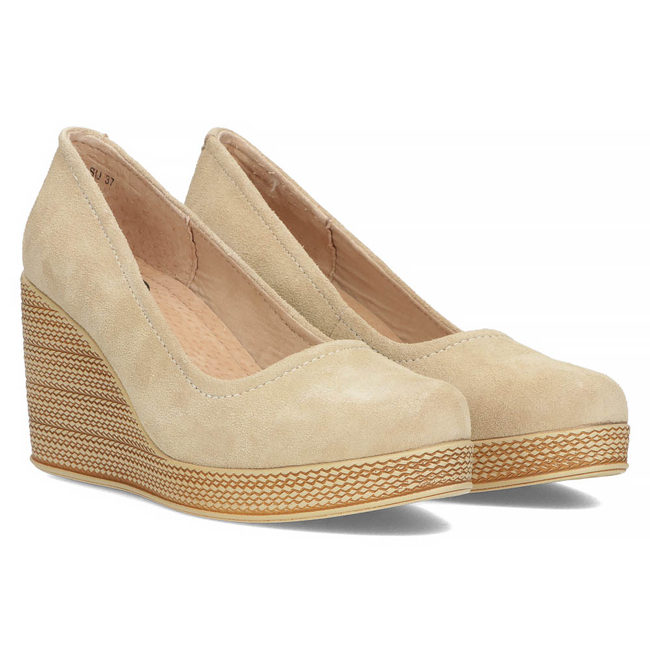 Leather shoes Filippo DP3521/22 BE SU beige