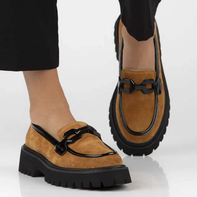 Leather shoes Filippo DP6486/24 BR brown