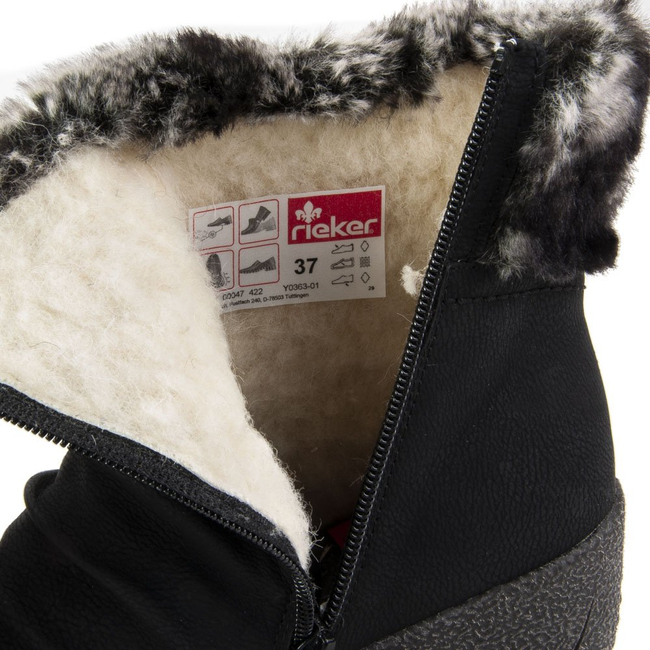 Botki Rieker Y0363-01 Black Combination