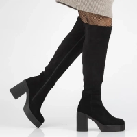 Leather boots Filippo DKZ6639/24 BK black